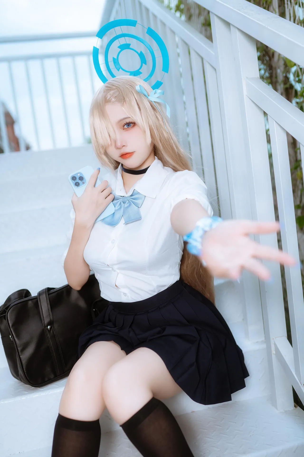 二佐Nisa - 蔚蓝档案 一之濑明日奈 JK制服-erohere2.webp